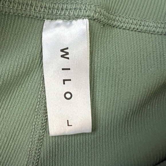 EUC Wilo Base Ribbed Green 7/8 Legging Sz L - Picture 9 of 9